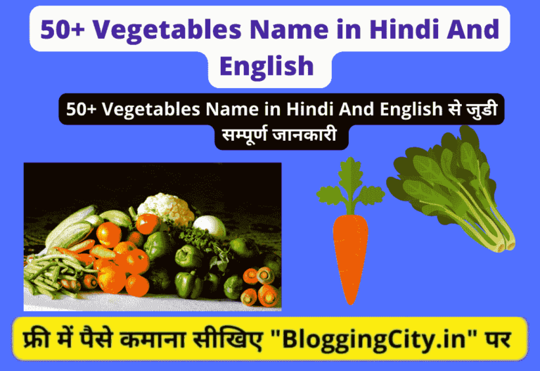 100+ Vegetables Name In Hindi And English सब्जियाँ के नाम हिंदी मे 2023