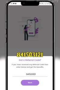 Enter Referral Code on BankSathi App